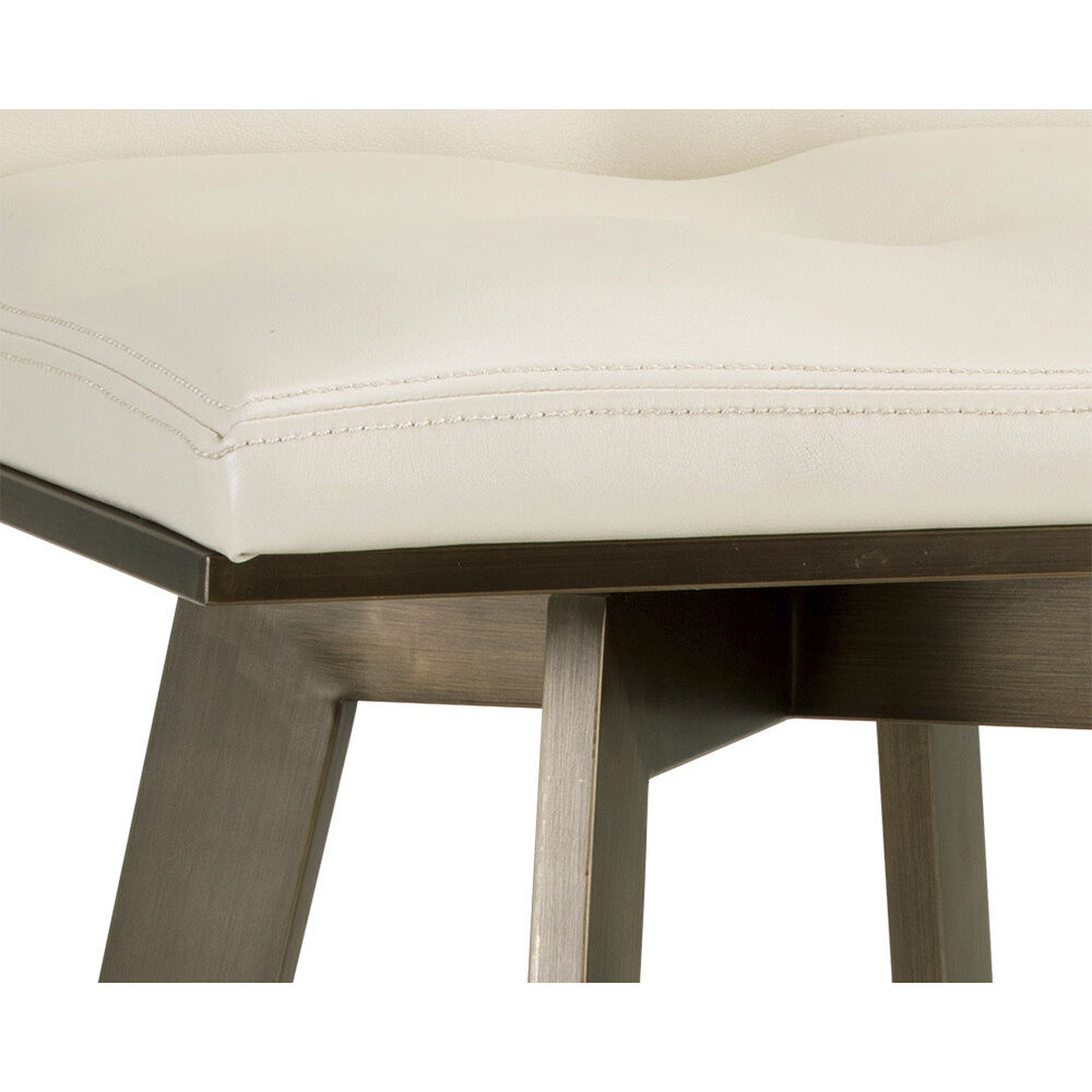 Arizona 32.5 inch Castillo Cream Swivel Counter Stool, Swivel